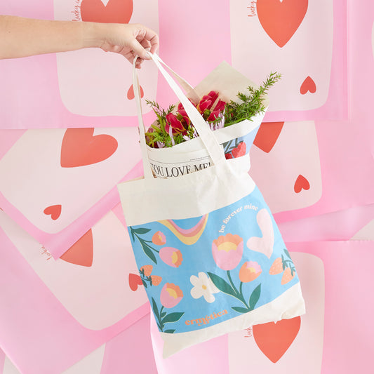 BOLSA COM FLORES NAMORADOS